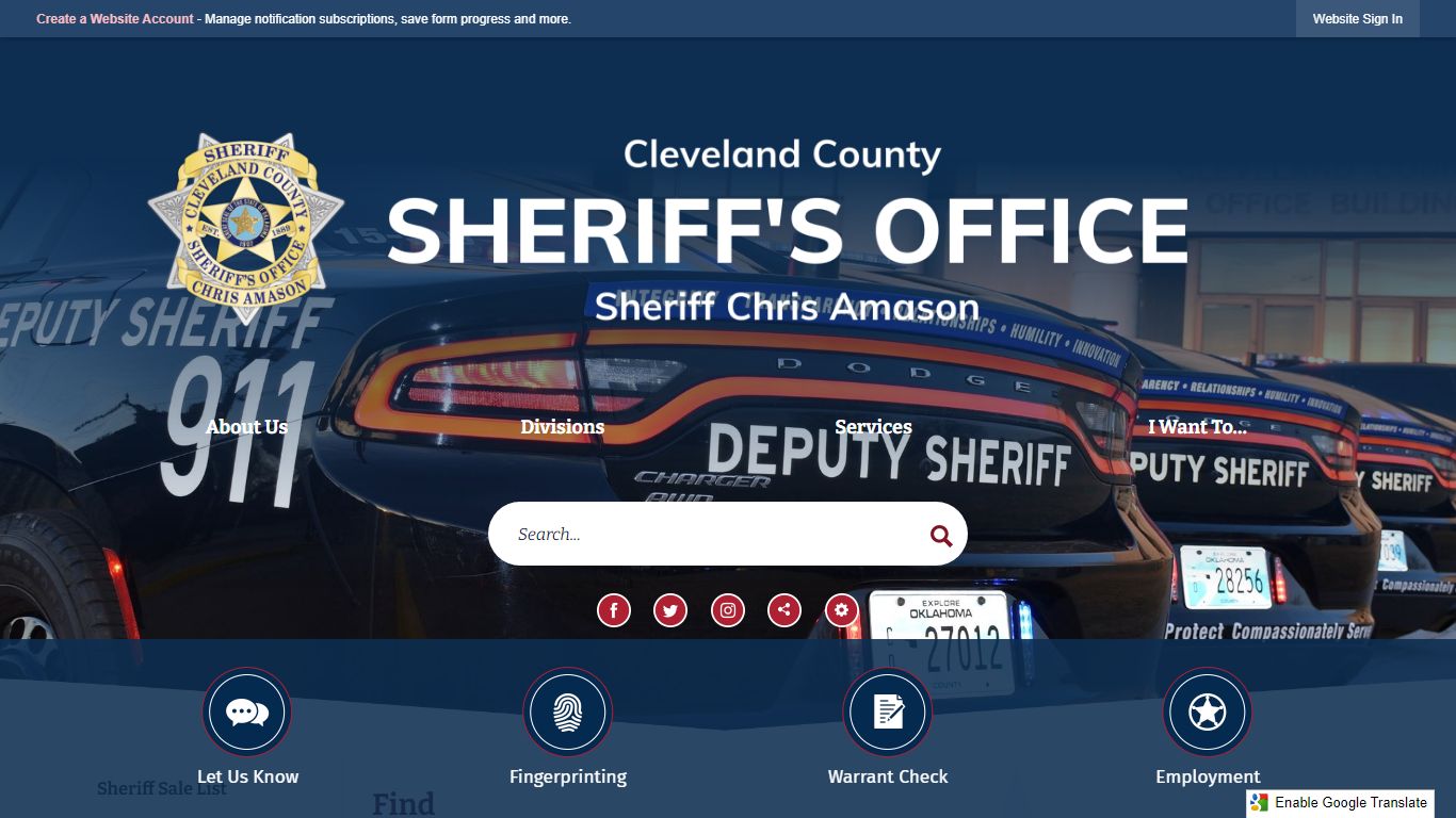 Find | Cleveland County Sheriffs Office, OK